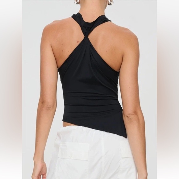 Princess Polly Tops - Princess Polly Till Next Time Twist Back Asymmetric Tank Top size 4